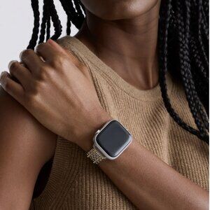 Quince Stainless Steel & Pave Bracelet Apple Watch Band 38mm-42mm